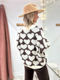 Pull Heart marron