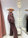 Pantalon Angela marron