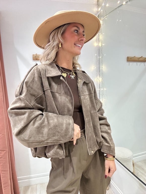 Bombers Angela taupe