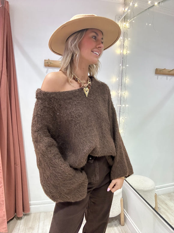 Pull Charlotte marron