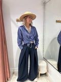 Pantalon Armand bleu