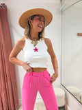 Pantalon Andréa rose