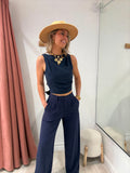 Pantalon Andréa bleu