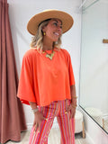 Tee-shirt Théa orange