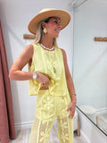 Top Palma jaune