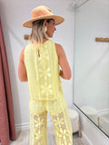 Top Palma jaune