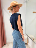 Top Nikki bleu marine