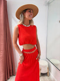 Ensemble Arya orange