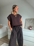 Sweat Mayleen marron
