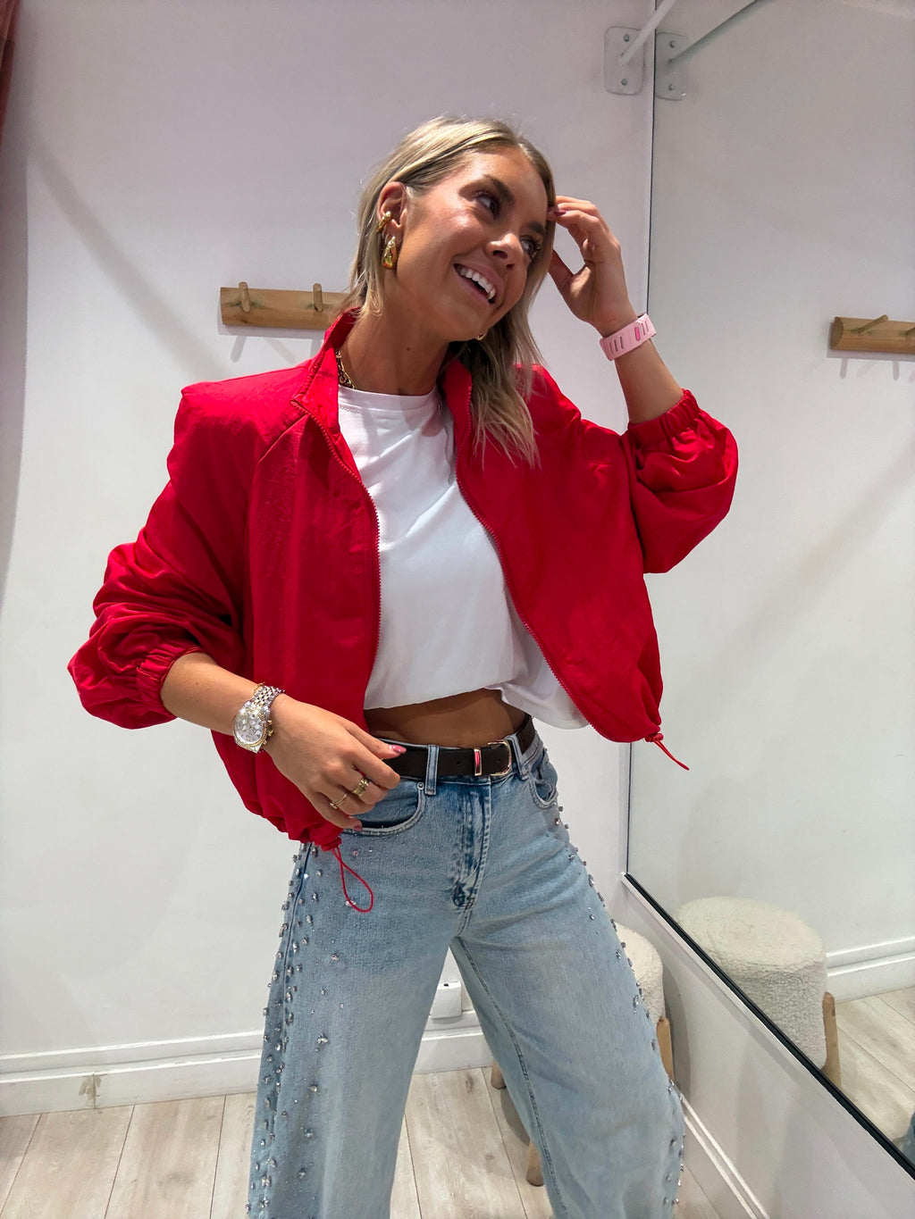 Veste Tomy rouge