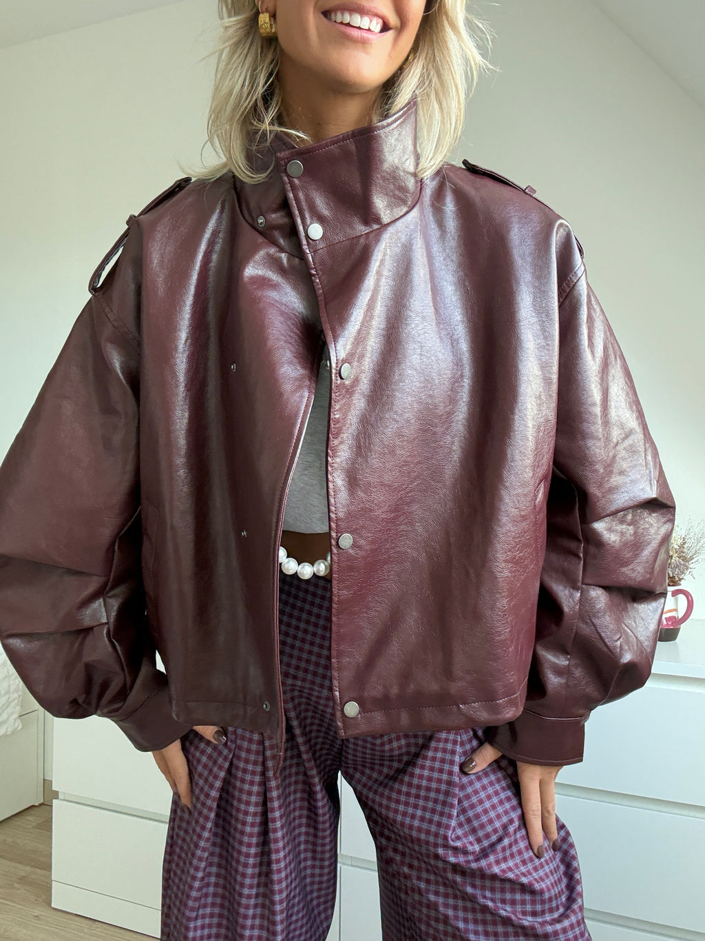 Veste Hector bordeaux