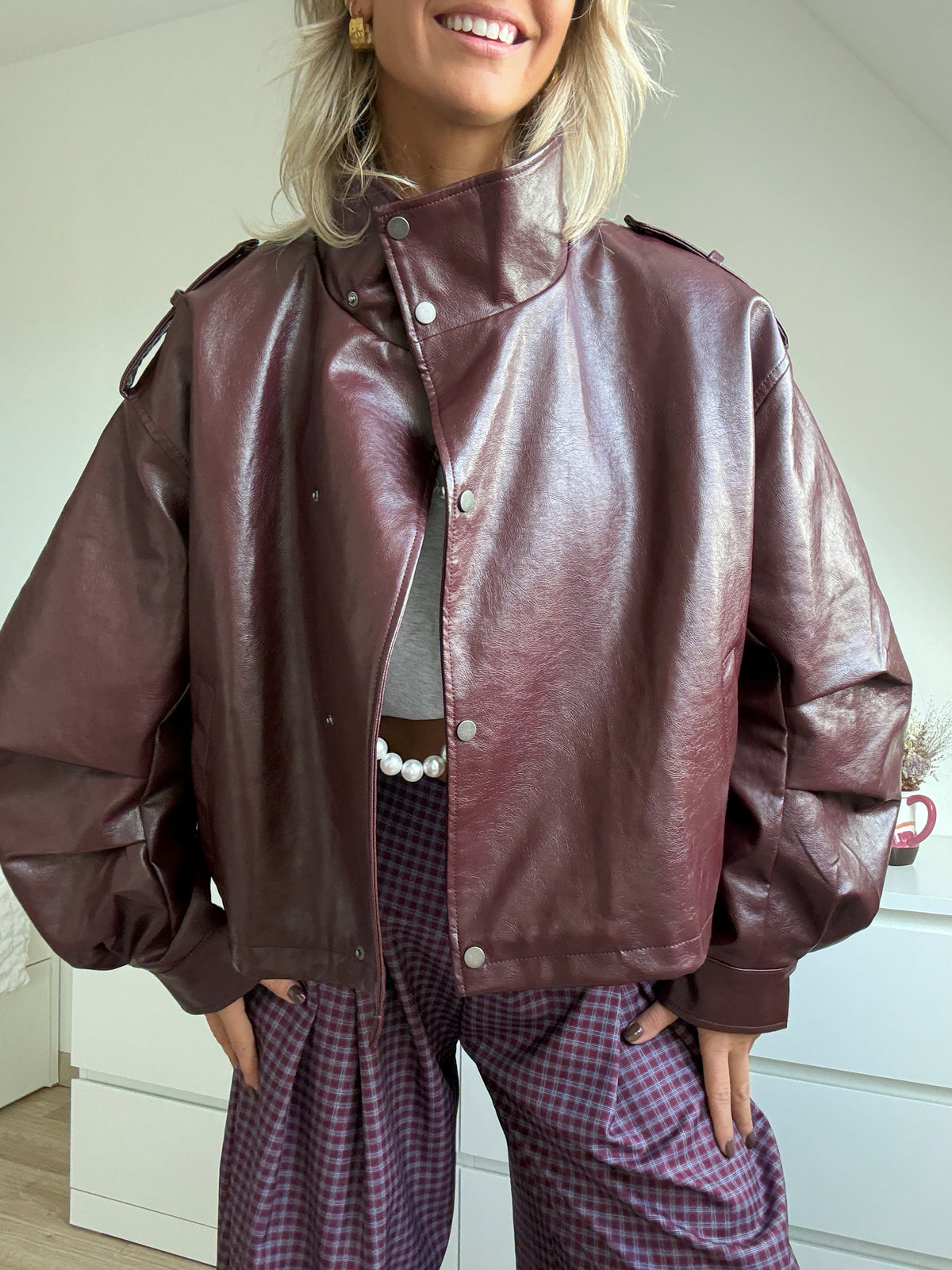 Veste Hector bordeaux