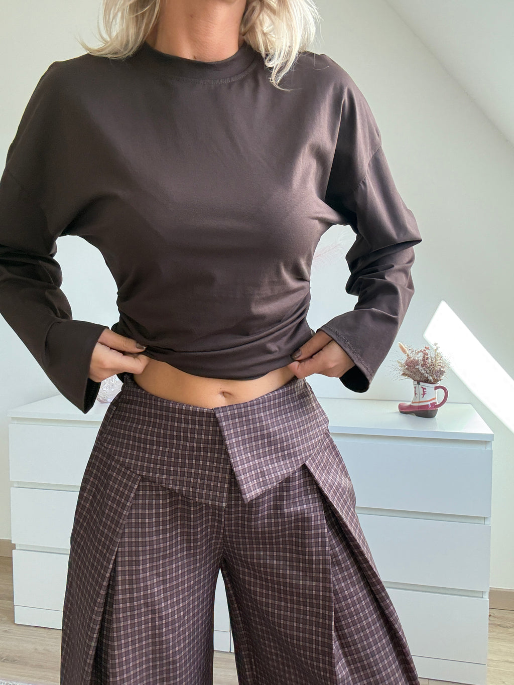Pantalon Cassie marron