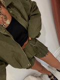 Short Bella kaki