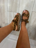 Sandales Jane léopard