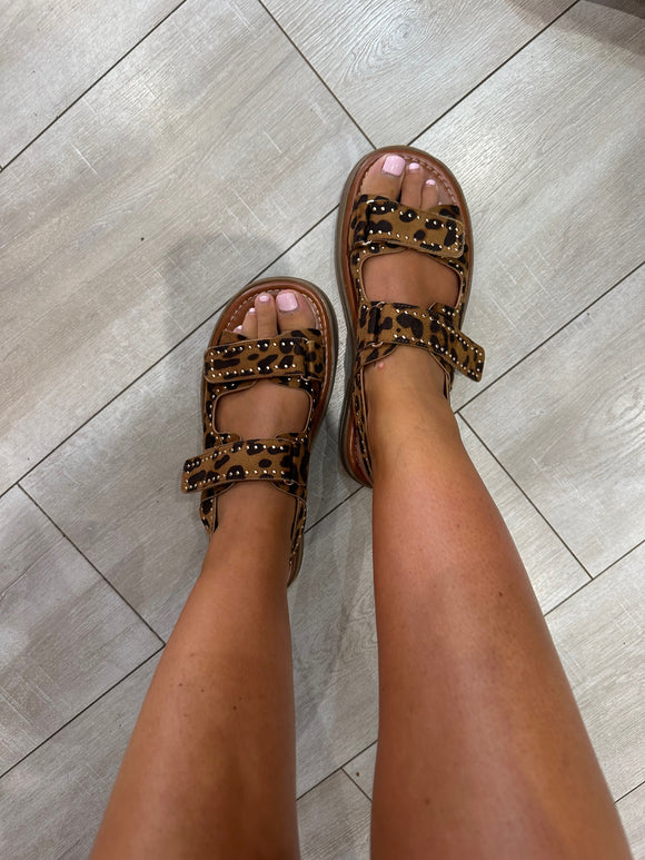 Sandales Jane léopard