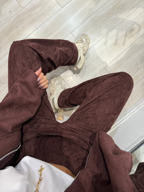 Pantalon Angela marron
