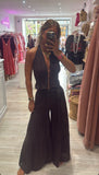 Robe bleue & Ensemble marron